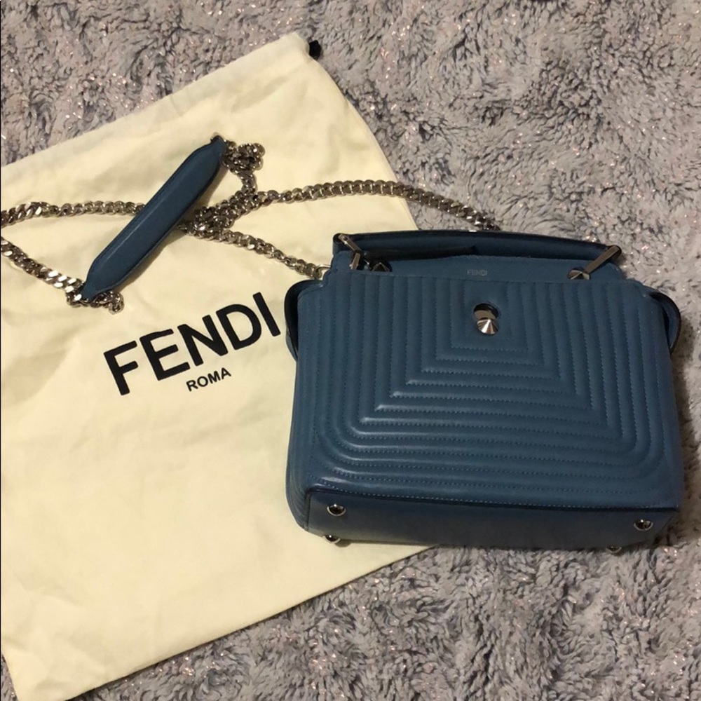 Fendi Dotcom Click Quilted Chain Satchel - image 1